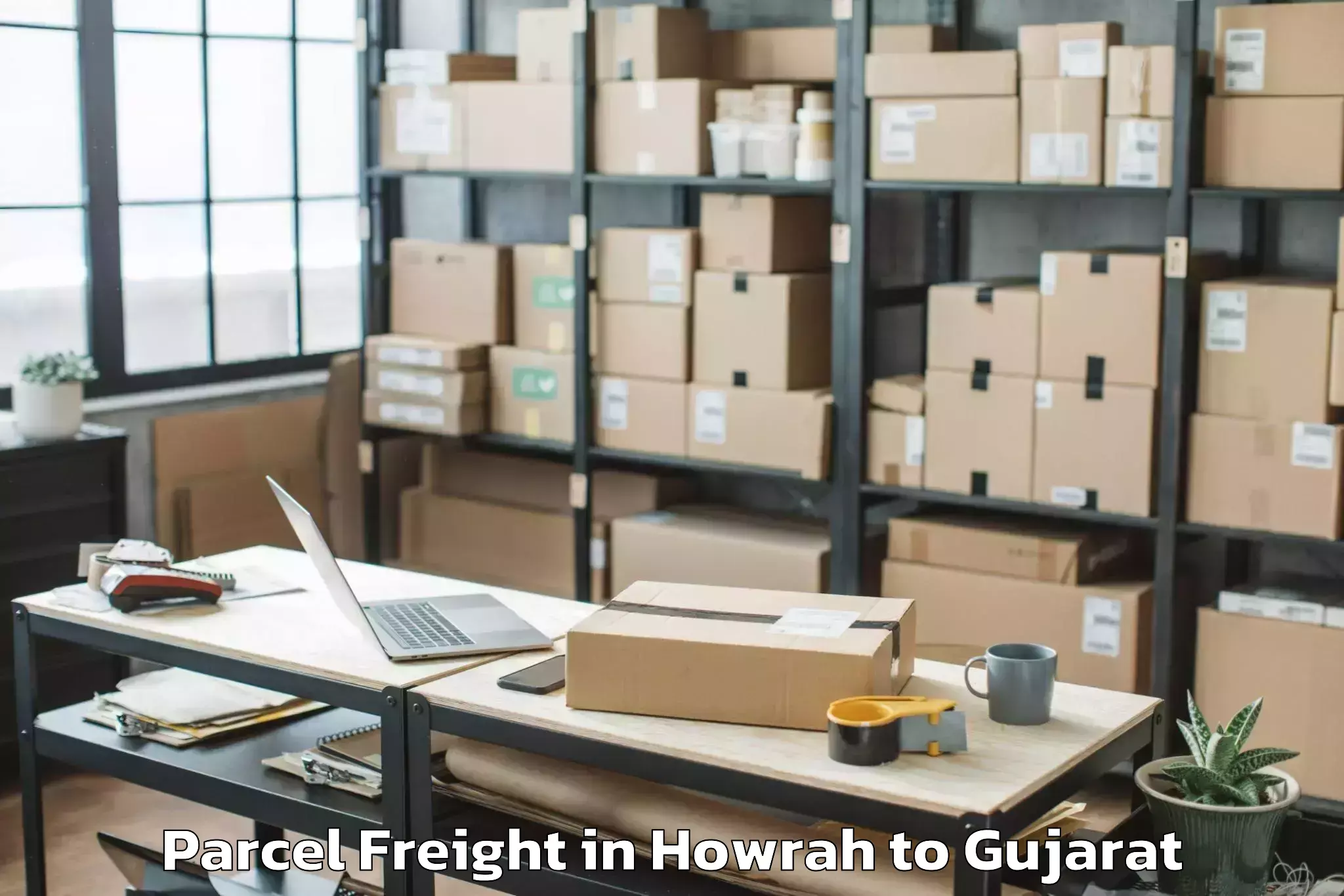 Get Howrah to Gandhi Nagar Parcel Freight